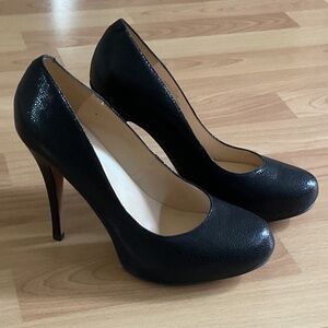 Talbots Skyla-3 Textured Leather High Heels Round [New]